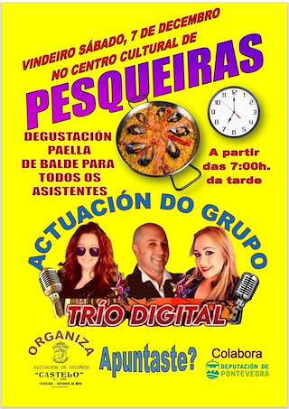 Fechas, información, programa, cartel, imágenes, mapa y ubicación de Festa da Paella de Pesqueiras  en  Salvaterra do Miño