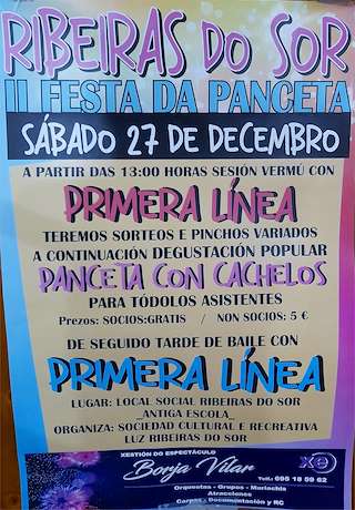 Fechas, información, programa, cartel, imágenes, mapa y ubicación de II Festa da Panceta de Ribeiras do Sor  (2025) en Mañón