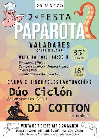 Fechas, información, programa, cartel, imágenes, mapa y ubicación de II Festa da Paparota de Coiro  en  Mazaricos