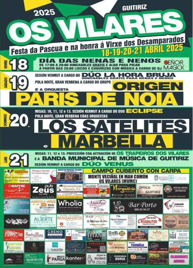 Festa da Pascua de Os Vilares (2025) en Guitiriz