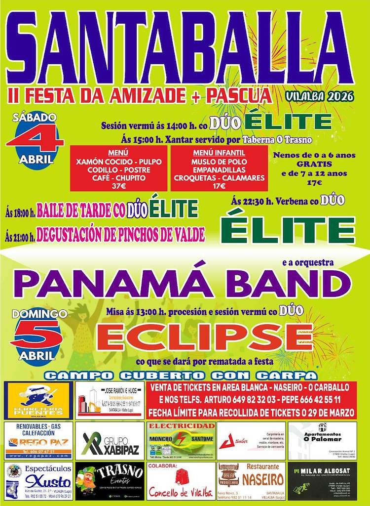 Festa da Pascua de Santaballa (2026) en Vilalba