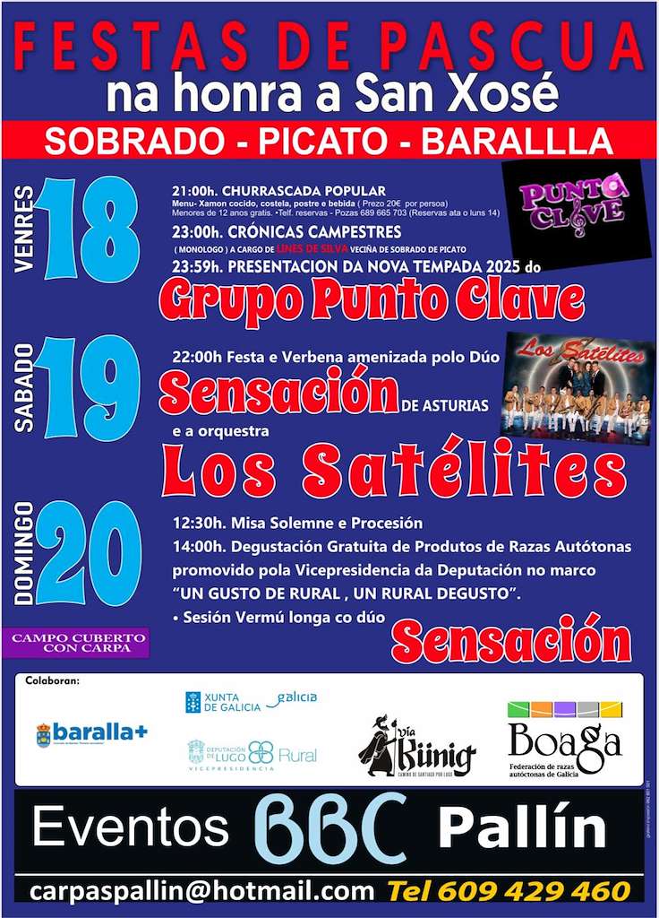 Festa da Pascua de Sobrado de Picato (2025) en Baralla
