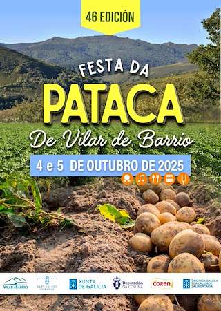 Fechas, información, programa, cartel, imágenes, mapa y ubicación de XLVI Festa da Pataca (2025)  en  Vilar de Barrio