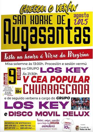 Fechas, información, programa, cartel, imágenes, mapa y ubicación de Festa da Peregrina de Augasantas  en  Palas de Rei