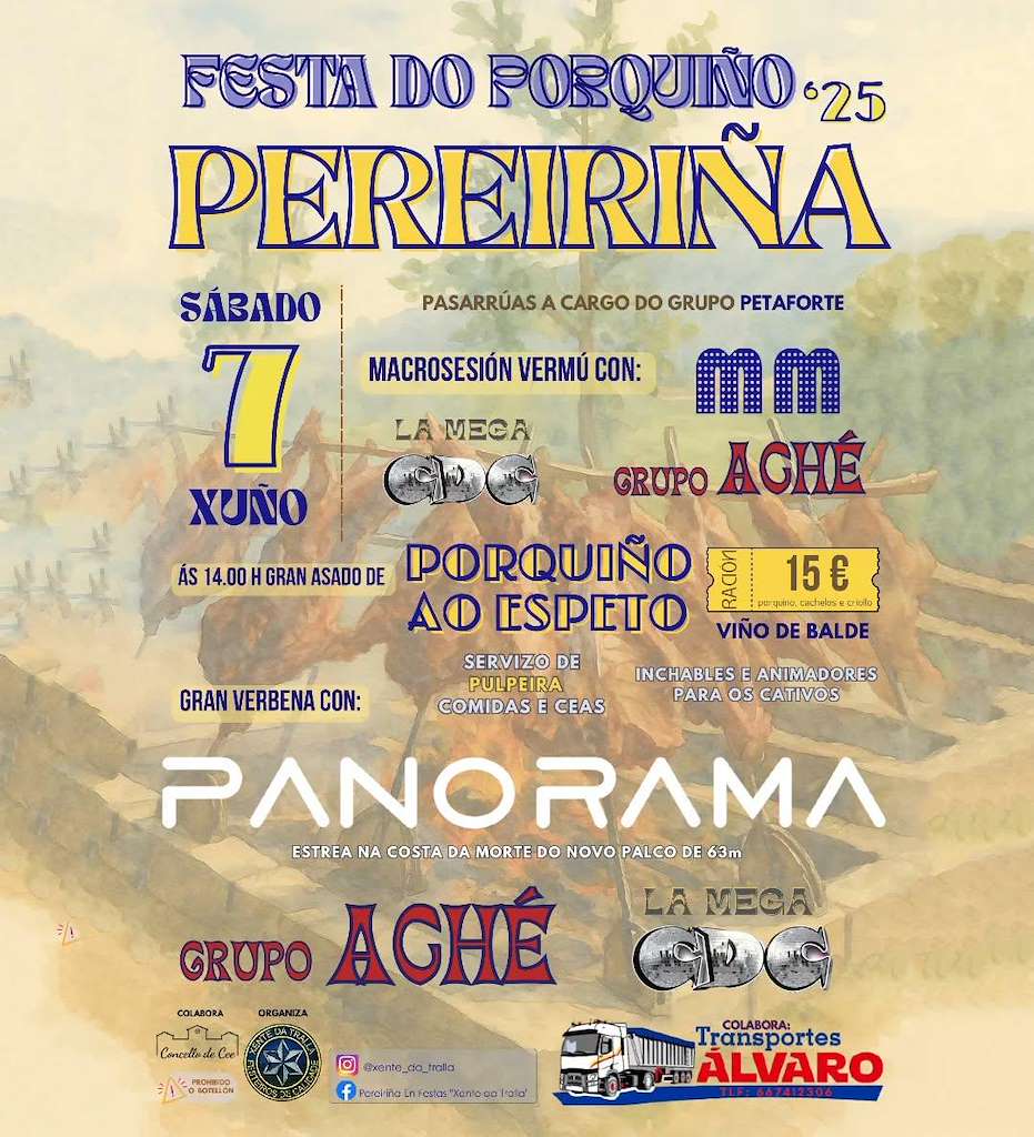 Festa da Pereiriña - Festa do Porquiño ó Espeto (2025) en Cee