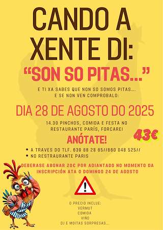 Fechas, información, programa, cartel, imágenes, mapa y ubicación de X Festa da Pita  en  Forcarei