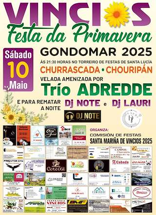 Fechas, información, programa, cartel, imágenes, mapa y ubicación de Festa da Primavera de Vincios  en  Gondomar
