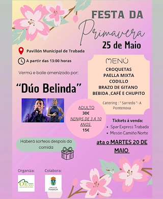 Fechas, información, programa, cartel, imágenes, mapa y ubicación de Festa da Primavera  en  Trabada
