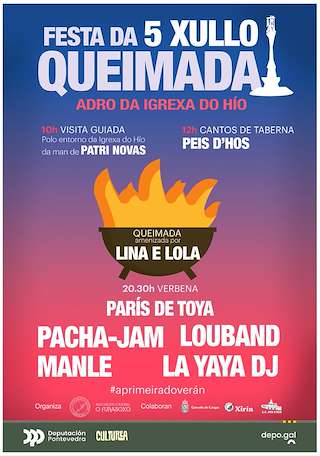 Fechas, información, programa, cartel, imágenes, mapa y ubicación de Festa da Queimada  en  Cangas de Morrazo