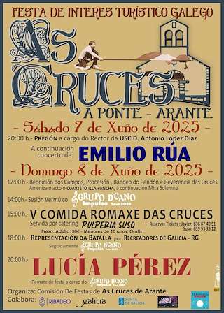 Fechas, información, programa, cartel, imágenes, mapa y ubicación de Festa da Romaxe das Cruces  en  Ribadeo