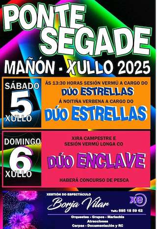 Fechas, información, programa, cartel, imágenes, mapa y ubicación de Festa da Romaxe de Ponte Segade  en  Mañón