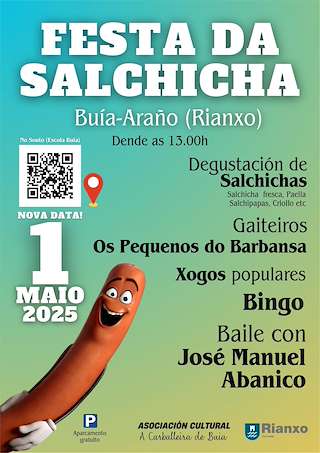 Fechas, información, programa, cartel, imágenes, mapa y ubicación de Festa da Salchicha de Araño  en  Rianxo