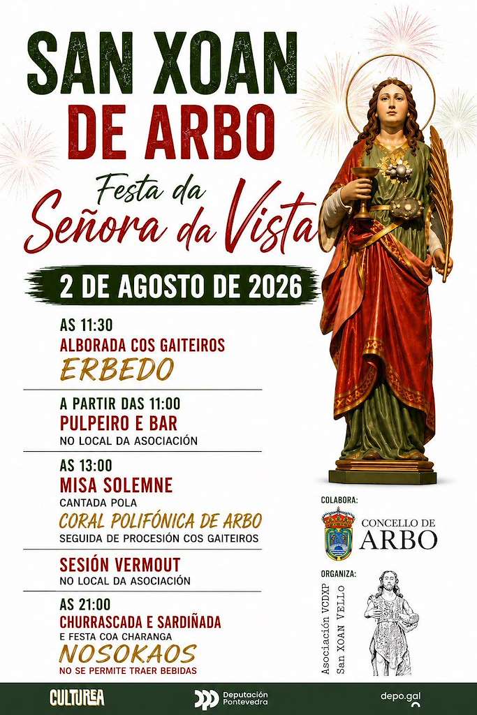 Festa da Señora da Vista de San Xoán (2026) en Arbo