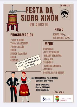 Fechas, información, programa, cartel, imágenes, mapa y ubicación de Festa da Sidra de Xixón (2026)  en  Cerdido