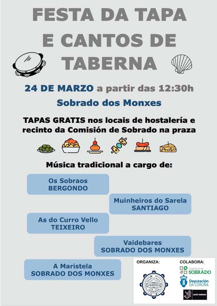Festa da Tapa e Cantos de Taberna en Sobrado
