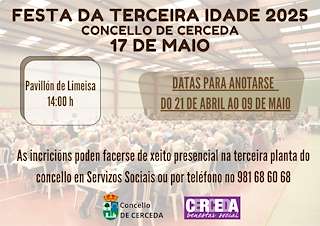Fechas, información, programa, cartel, imágenes, mapa y ubicación de Festa da Terceira Idade  en  Cerceda