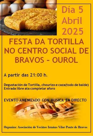 Fechas, información, programa, cartel, imágenes, mapa y ubicación de Festa da Tortilla de Bravos  en  Ourol