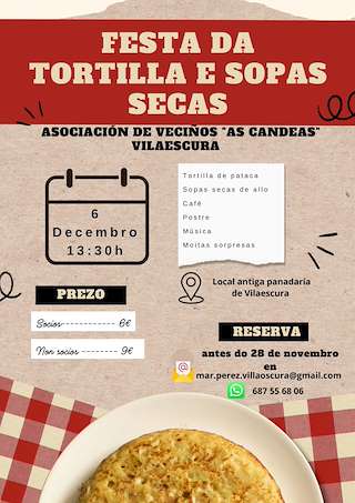 Fechas, información, programa, cartel, imágenes, mapa y ubicación de Festa da Tortilla e Sopas Secas (2025)  en  Sober