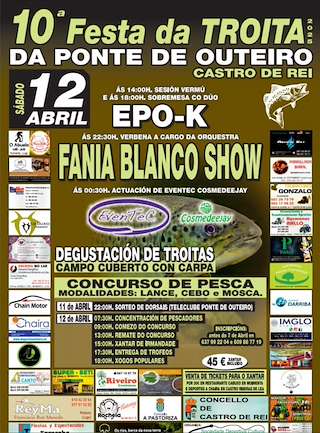 Fechas, información, programa, cartel, imágenes, mapa y ubicación de X Festa da Troita Río Miño  en  Castro de Rei