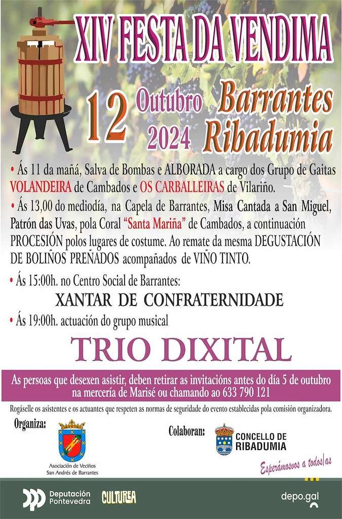 XIX Festa da Vendima de Barrantes en Ribadumia