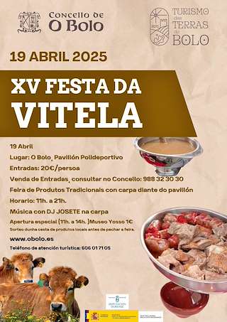 Fechas, información, programa, cartel, imágenes, mapa y ubicación de XV Festa da Vitela  en  O Bolo