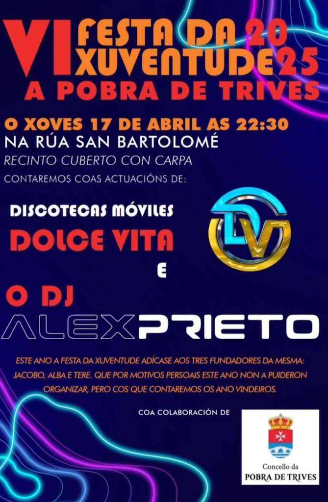 VI Festa da Xuventude (2025) en A Pobra de Trives