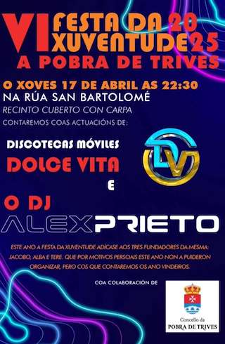 Fechas, información, programa, cartel, imágenes, mapa y ubicación de VI Festa da Xuventude  en  A Pobra de Trives