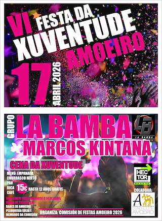 Fechas, información, programa, cartel, imágenes, mapa y ubicación de VI Festa da Xuventude  (2026) en Amoeiro