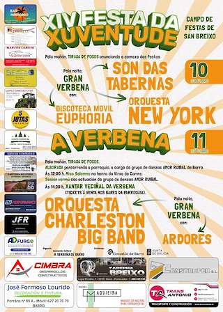 Fechas, información, programa, cartel, imágenes, mapa y ubicación de XIV Festa da Xuventude (2025)  en  Barro