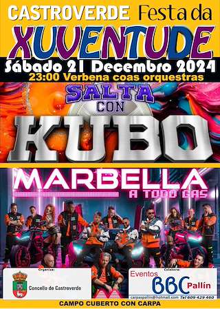 Fechas, información, programa, cartel, imágenes, mapa y ubicación de Festa da Xuventude  en  Castroverde