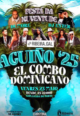 Fechas, información, programa, cartel, imágenes, mapa y ubicación de Festa da Xuventude de Aguiño  en  Ribeira