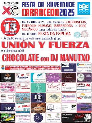 Fechas, información, programa, cartel, imágenes, mapa y ubicación de Festa da Xuventude de Carracedo  en  Caldas de Reis