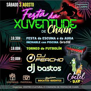 Fechas, información, programa, cartel, imágenes, mapa y ubicación de Festa da Xuventude de Chaín  en  Gondomar