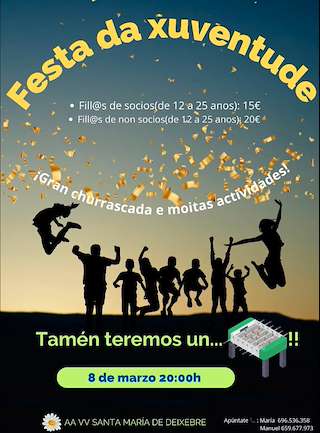 Fechas, información, programa, cartel, imágenes, mapa y ubicación de Festa da Xuventude de Deixebre  en  Oroso