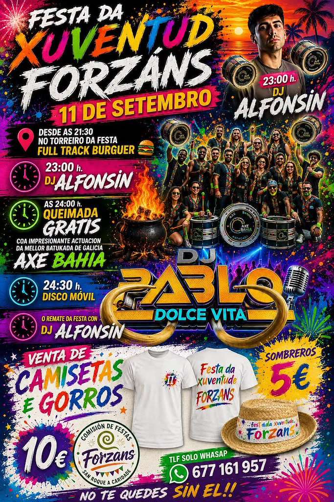 Festa da Xuventude de Forzans  (2026) en Ponte Caldelas