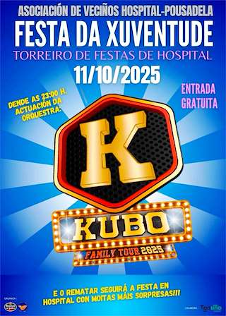 Fechas, información, programa, cartel, imágenes, mapa y ubicación de Festa da Xuventude de Hospital (2025)  en  Tomiño
