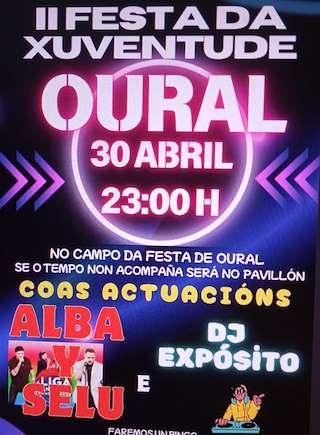 Fechas, información, programa, cartel, imágenes, mapa y ubicación de II Festa da Xuventude de Oural   en  Sarria