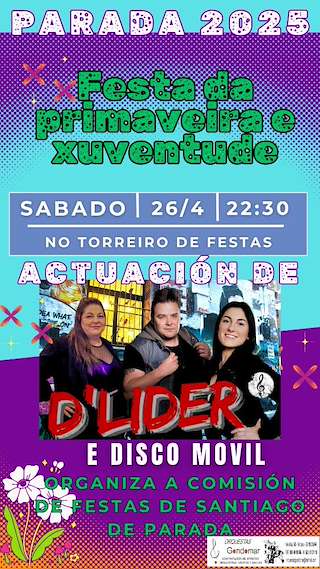 Fechas, información, programa, cartel, imágenes, mapa y ubicación de Festa da Xuventude de Parada  en  Nigrán