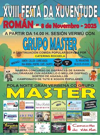 Fechas, información, programa, cartel, imágenes, mapa y ubicación de XVIII Festa da Xuventude de Román  (2025)  en  Vilalba