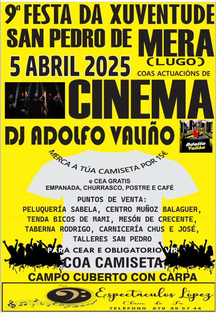 IX Festa da Xuventude de San Pedro de Mera (2025) en Lugo