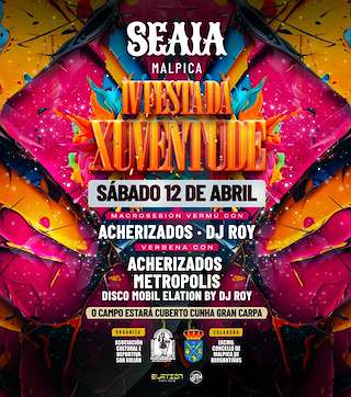 Fechas, información, programa, cartel, imágenes, mapa y ubicación de IV Festa da Xuventude de Seaia  en  Malpica de Bergantiños