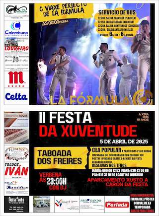 Fechas, información, programa, cartel, imágenes, mapa y ubicación de II Festa da Xuventude de Taboada dos Freires