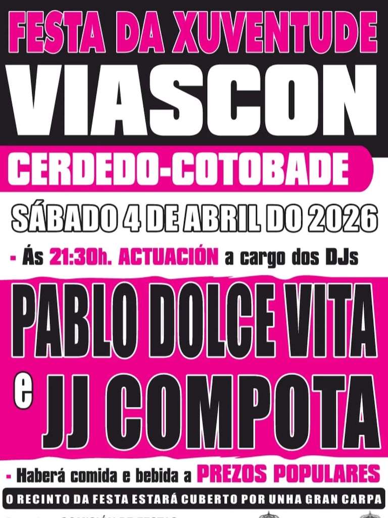Festa da Xuventude de Viascón en Cerdedo Cotobade
