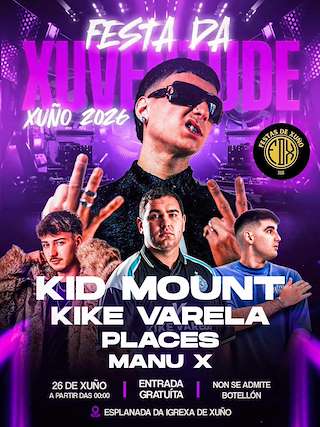 Fechas, información, programa, cartel, imágenes, mapa y ubicación de Festa da Xuventude de Xuño (2026) en O Porto do Son