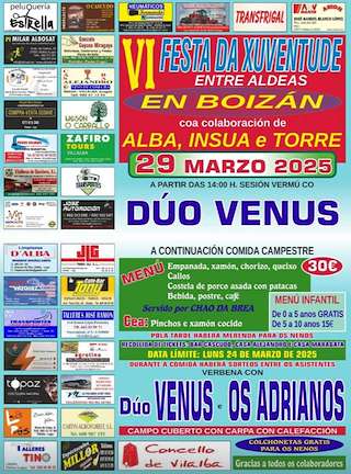 Fechas, información, programa, cartel, imágenes, mapa y ubicación de VI Festa da Xuventude Entre Aldeas de Boizán  en  Vilalba