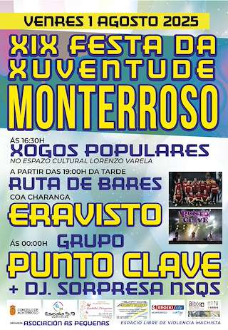 Fechas, información, programa, cartel, imágenes, mapa y ubicación de XIX Festa da Xuventude  en  Monterroso
