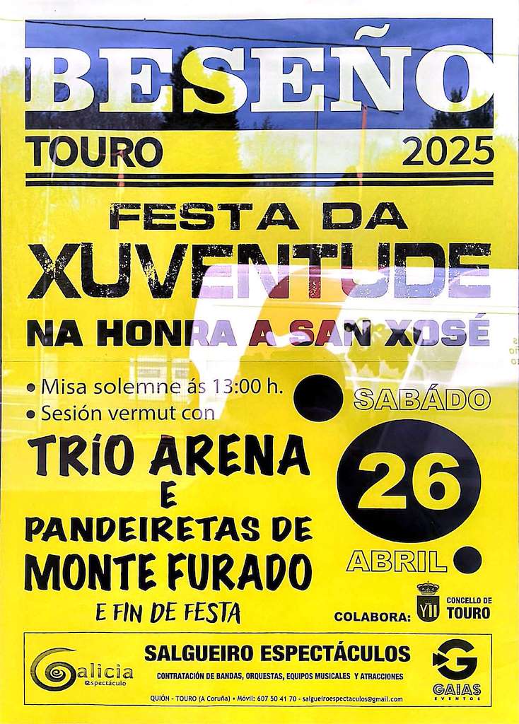 Festa da Xuventude na Honra a San Xosé de Beseño (2025) en Touro