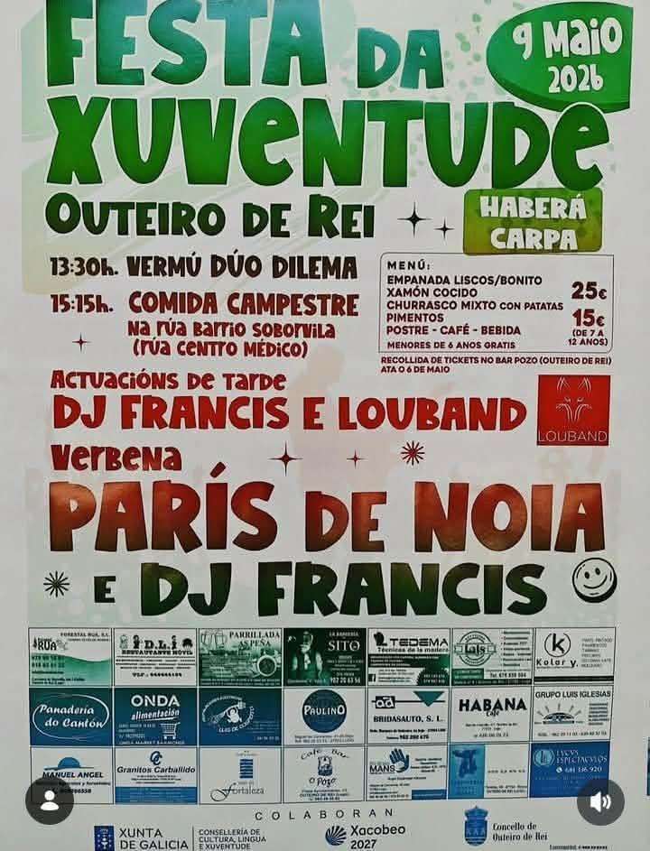 Festa da Xuventude en Outeiro de Rei