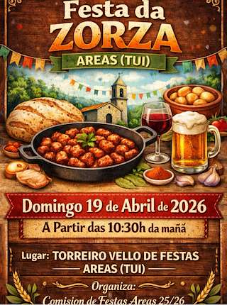 Fechas, información, programa, cartel, imágenes, mapa y ubicación de Festa da Zorza de Areas  (2026) en Tui