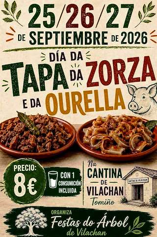 Fechas, información, programa, cartel, imágenes, mapa y ubicación de Festa da Zorza e da Orella de Vilachán  (2026) en Tomiño